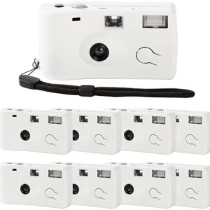 8 Pack of Disposable Cameras for Wedding Bulk Single Use Flash 35mm 17 Film 200 ISO Film Camera for Birthday Concert Travel Anniversary Party Supplies